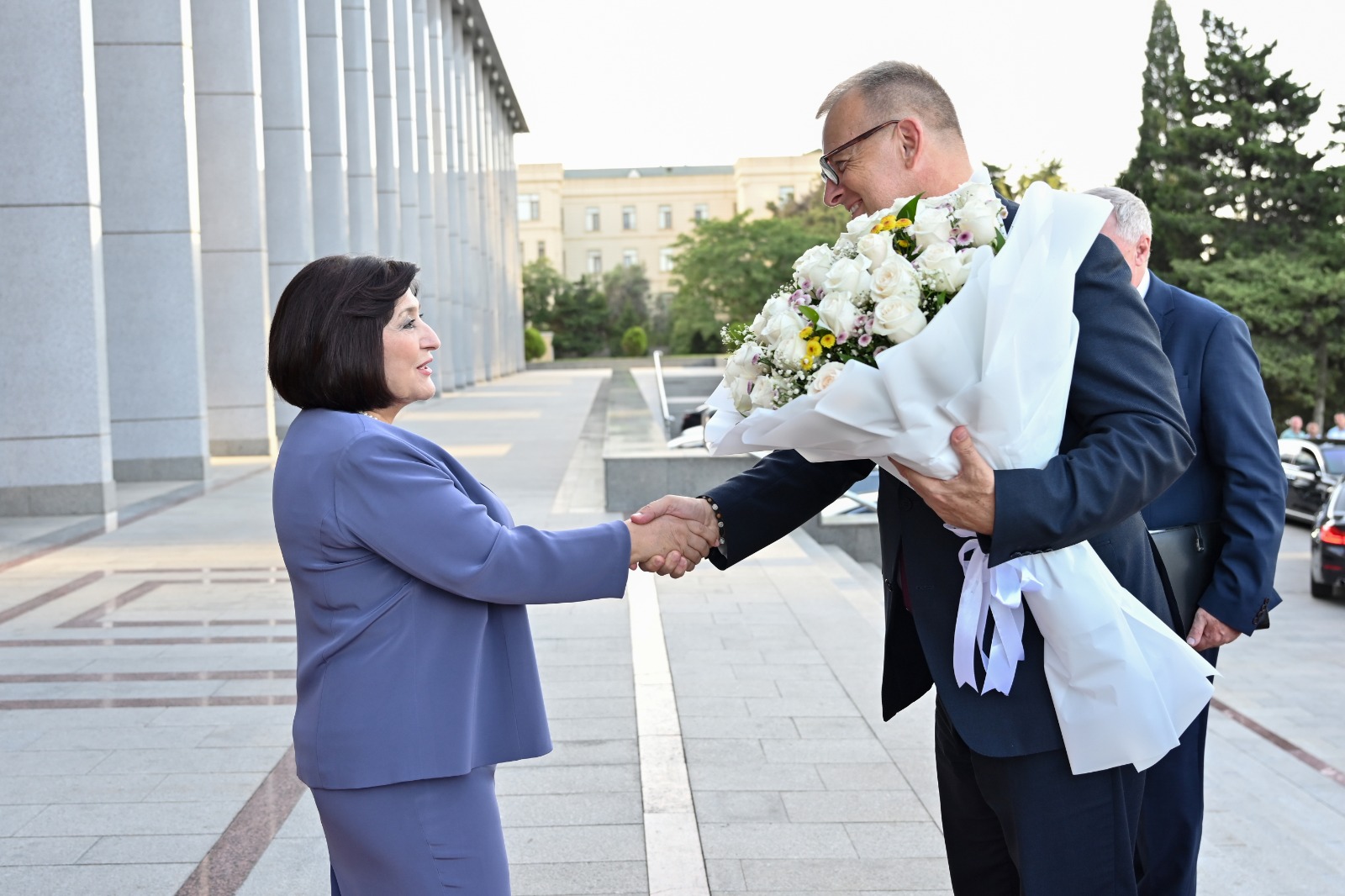 Milli Majlis Chair Sahiba Gafarova Meets Head of Slovak National Council